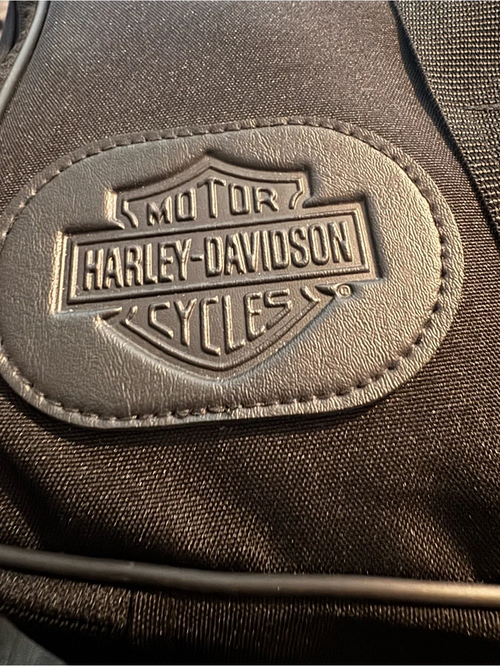 Harley-Davidson Black Travel Duffel with Logo Patch